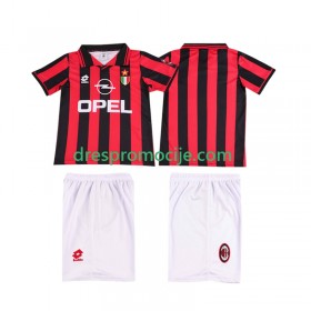 A.C. Milan Dres Retro Dječji Domaći 1996 1997 Kratkih Rukava